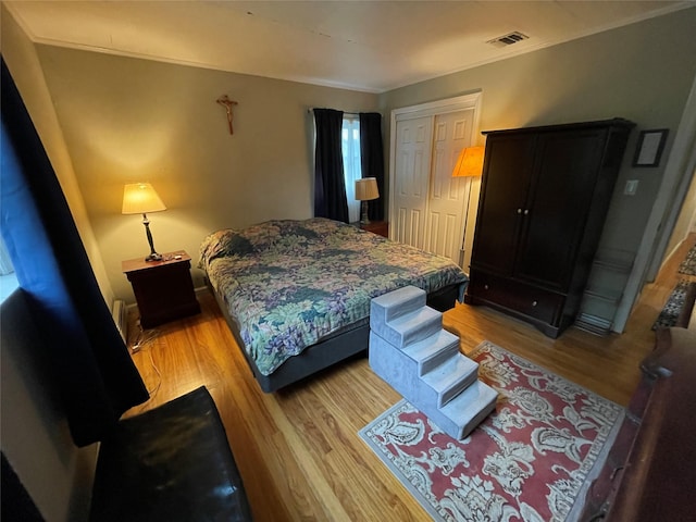 39 Herbert Ave, Lindenhurst, NY 11757 - bedroom with light wood finished floors and a closet