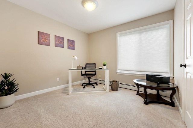 9 Carol Ct, Brewster, NY 10509 - carpeted home office featuring baseboards
