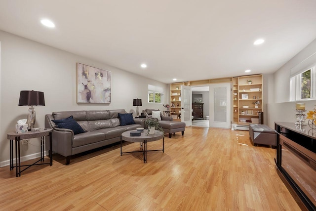9 Carol Ct, Brewster, NY 10509 - living room with light wood-type flooring and recessed lighting