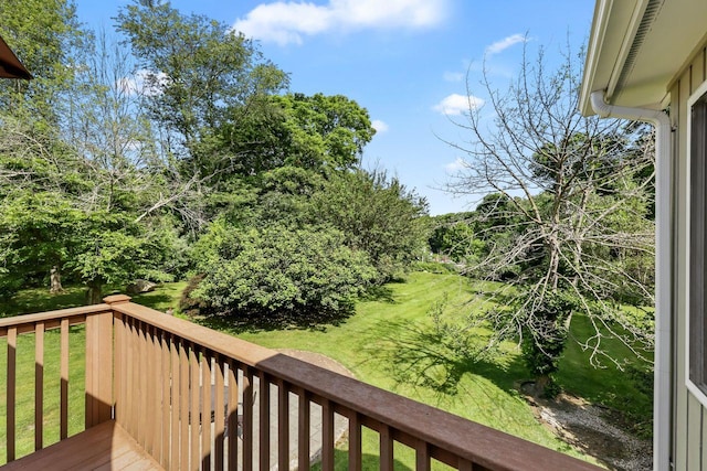 9 Carol Ct, Brewster, NY 10509 - wooden terrace featuring a lawn