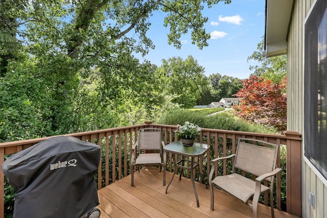 9 Carol Ct, Brewster, NY 10509 - wooden terrace with a grill