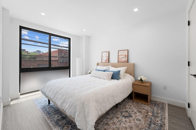 46-40 Vernon Blvd Unit 2A, Long Island City, NY 11101 - bedroom featuring wood finished floors and recessed lighting