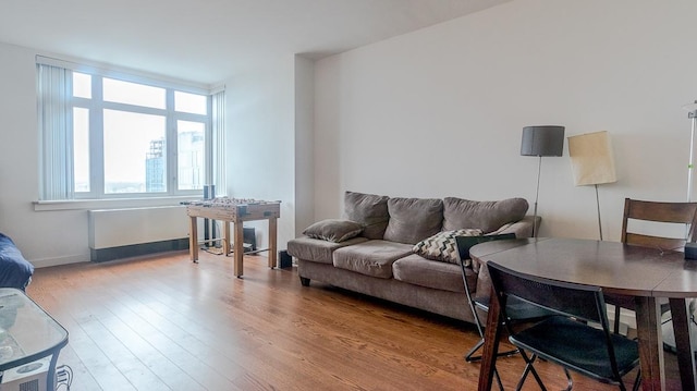40-26 College Point Blvd Unit 15C, Flushing, NY 11354 - living room featuring wood finished floors