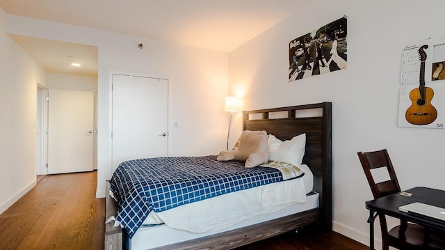 40-26 College Point Blvd Unit 15C, Flushing, NY 11354 - bedroom with wood finished floors and baseboards