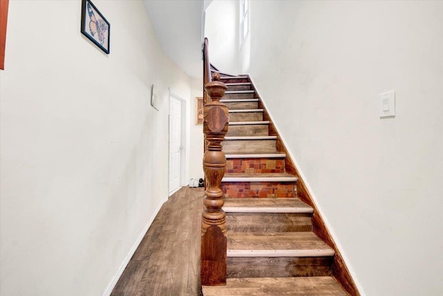 1519 Rosedale Ave, Bronx, NY 10460 - stairway featuring wood finished floors and baseboards
