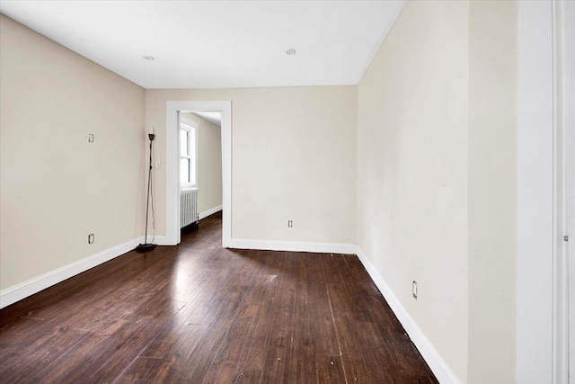 1519 Rosedale Ave, Bronx, NY 10460 - empty room with dark wood-type flooring and radiator heating unit