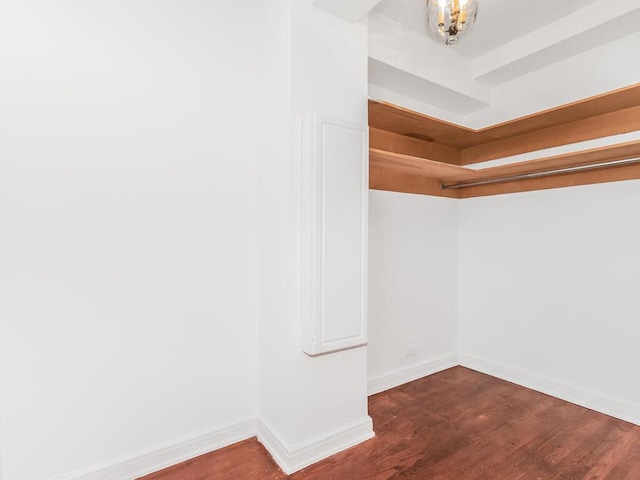 340 W 57th St Unit 5F, New York Manhattan, NY 10019 - walk in closet featuring wood finished floors