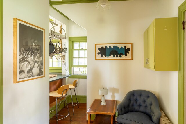 7432 S Broadway, Red Hook, NY 12571 - living area with wood finished floors and radiator