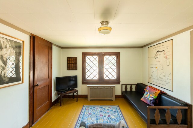 7432 S Broadway, Red Hook, NY 12571 - sitting room with radiator heating unit and light wood finished floors