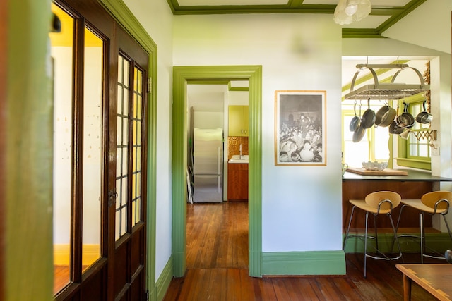 7432 S Broadway, Red Hook, NY 12571 - hall featuring hardwood / wood-style flooring and plenty of natural light