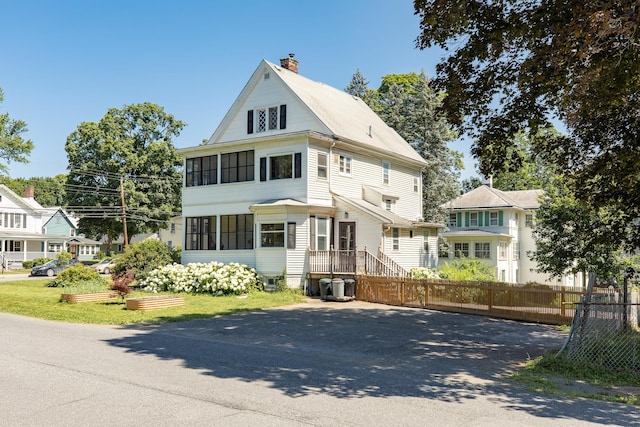 7432 S Broadway, Red Hook, NY 12571 - view of front of house with a chimney