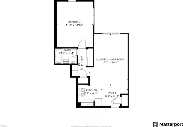 50-22 40th St Unit 2F, Sunnyside, NY 11104 - view of room layout