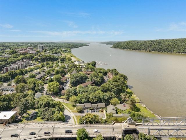 68 Gerald Dr Unit D1, Poughkeepsie, NY 12601 - aerial view of a large body of water and a heavily wooded area
