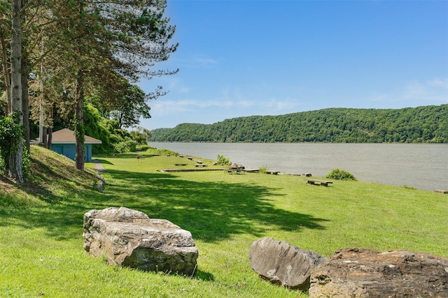 68 Gerald Dr Unit D1, Poughkeepsie, NY 12601 - water view with a heavily wooded area