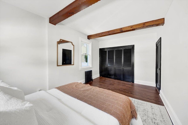 4 Cedar St, Hastings-On-Hudson, NY 10706 - bedroom with wood finished floors and beamed ceiling