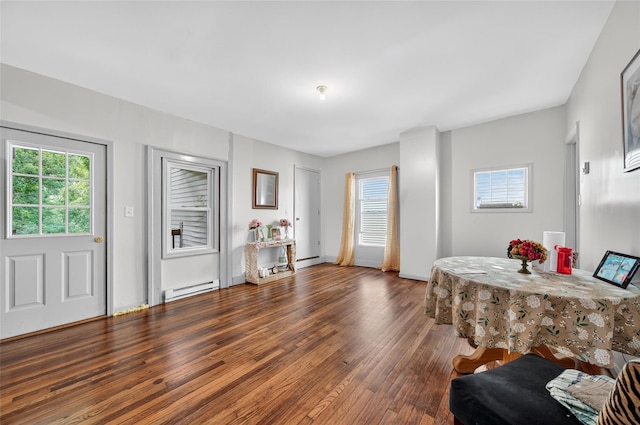 33 E Main St, Blooming Grove, NY 10992 - foyer featuring a baseboard radiator and hardwood / wood-style floors
