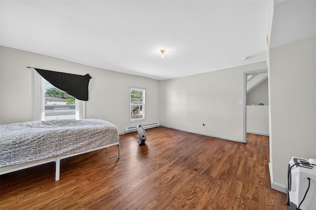 33 E Main St, Blooming Grove, NY 10992 - bedroom featuring wood finished floors and baseboard heating