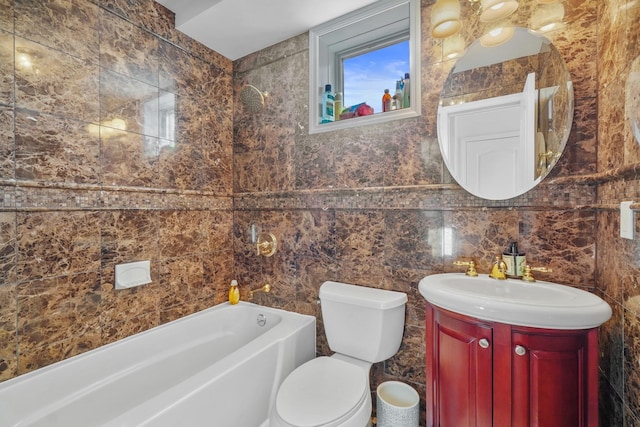 4048 194th St Unit A3, Flushing, NY 11358 - full bathroom featuring vanity and tile walls