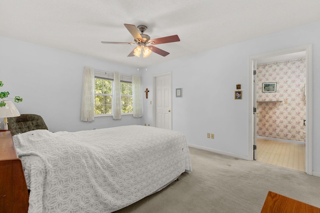 36 Spruce St Unit 36, Pawling, NY 12564 - bedroom with light carpet and a ceiling fan