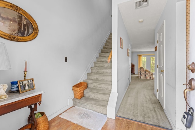 36 Spruce St Unit 36, Pawling, NY 12564 - entrance foyer with stairway and wood finished floors