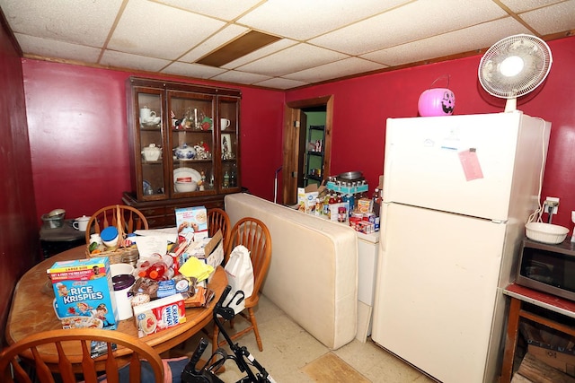 11620 State Route 97, Long Eddy, NY 12760 - dining room with a drop ceiling and tile patterned floors