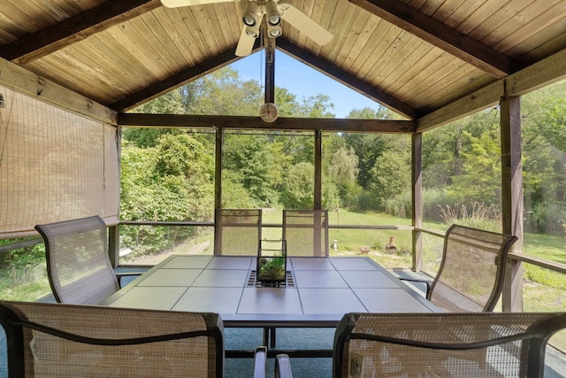 15 Glen Dr, South Salem, NY 10590 - sunroom / solarium featuring ceiling fan and outdoor dining area