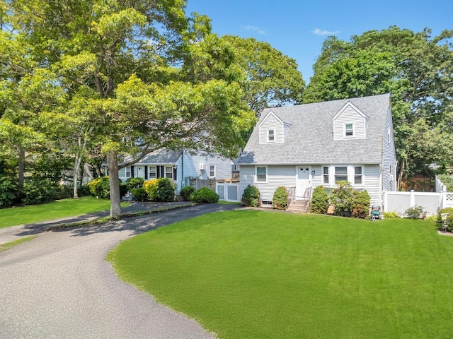15 Halewood Dr, Shirley, NY 11967 - cape cod house featuring roof with shingles and asphalt driveway
