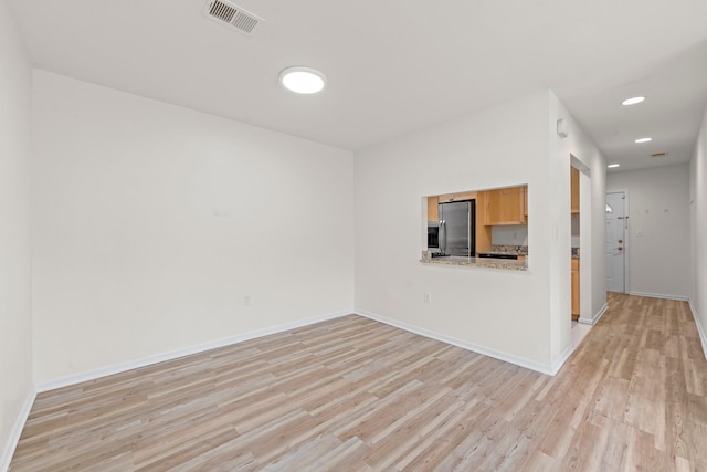 APTA2-22 Constitution Pl Unit 167, College Point, NY 11356 - unfurnished living room with light wood finished floors and recessed lighting
