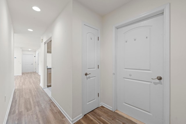 APTA2-22 Constitution Pl Unit 167, College Point, NY 11356 - hallway with light wood finished floors and recessed lighting