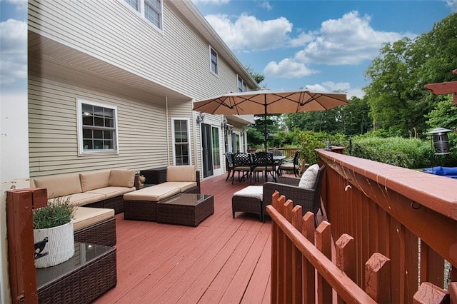 9 Roselawn Rd, Highland Mills, NY 10930 - wooden terrace featuring outdoor dining area and outdoor lounge area
