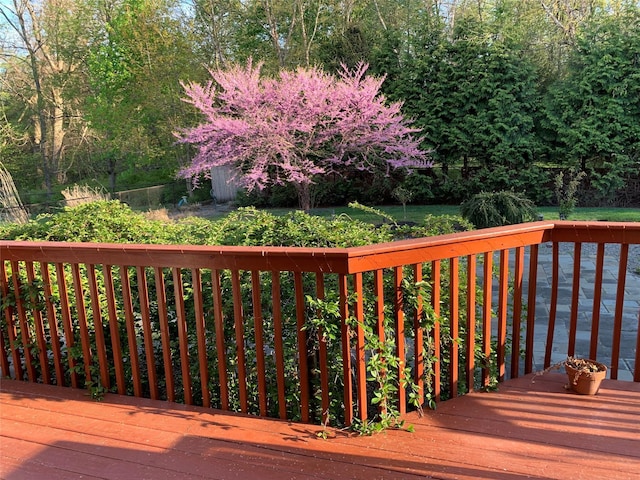 9 Roselawn Rd, Highland Mills, NY 10930 - view of wooden deck