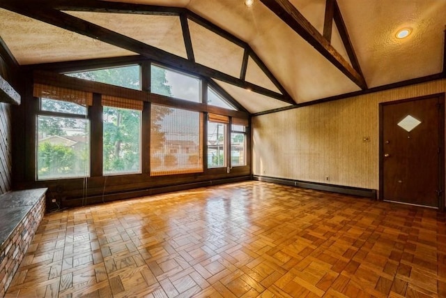 709 Seabury Ave, Franklin Square, NY 11010 - unfurnished living room with baseboard heating
