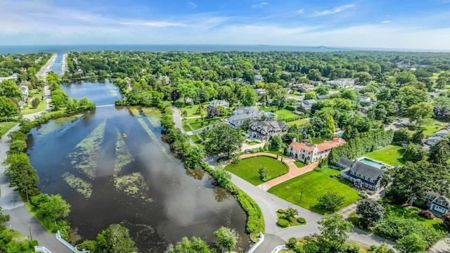 259 Lakeview Ave W, Brightwaters, NY 11718 - drone / aerial view of a large body of water
