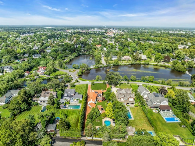 259 Lakeview Ave W, Brightwaters, NY 11718 - aerial view of property's location with a large body of water and nearby suburban area