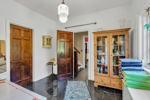 259 Lakeview Ave W, Brightwaters, NY 11718 - interior space featuring stairway and baseboards