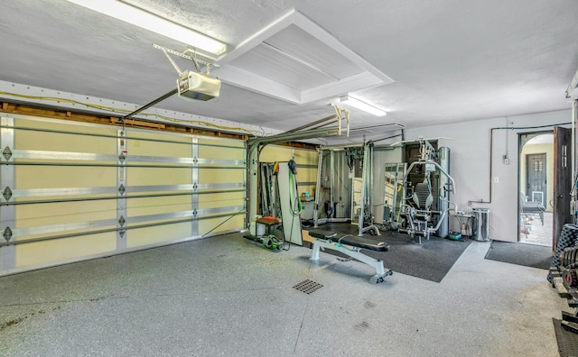 259 Lakeview Ave W, Brightwaters, NY 11718 - gym featuring a garage