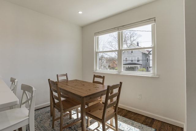 57 7th St, Pelham, NY 10803 - dining room featuring wood finished floors and recessed lighting