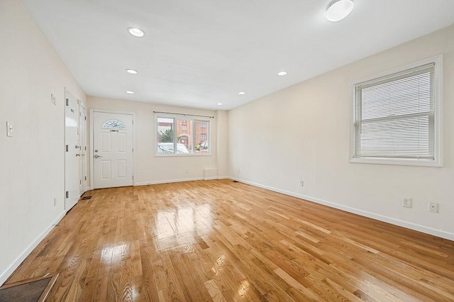 16407 Goethals Ave, Jamaica, NY 11432 - unfurnished room featuring light wood finished floors and recessed lighting