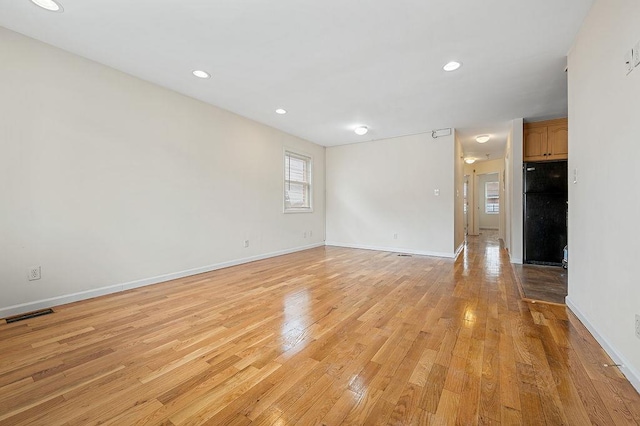 16407 Goethals Ave, Jamaica, NY 11432 - spare room featuring light wood-style floors and recessed lighting