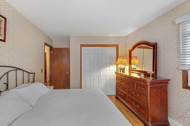 278 Fort Van Tyle Rd, Port Jervis, NY 12771 - bedroom with wallpapered walls and light wood-style floors