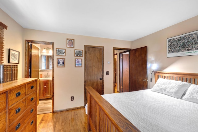 278 Fort Van Tyle Rd, Port Jervis, NY 12771 - bedroom with light wood-style flooring and ensuite bath