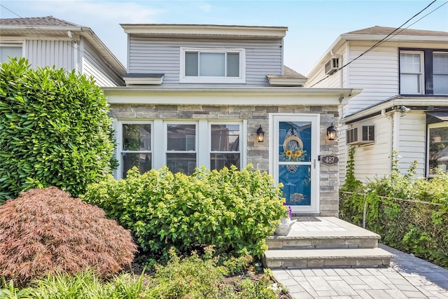 487 Court Ave, Cedarhurst, NY 11516 - view of front facade with stone siding