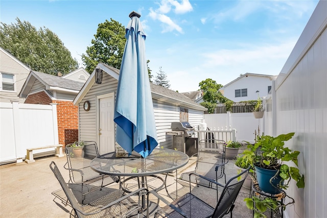 487 Court Ave, Cedarhurst, NY 11516 - view of patio / terrace featuring area for grilling and outdoor dining space