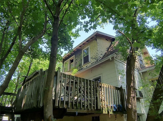69 N Rd, Highland, NY 12528 - rear view of house featuring a deck and stairs
