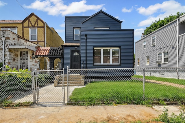234-16 134th Rd, Laurelton, NY 11422 - view of front of home featuring a fenced front yard and a gate