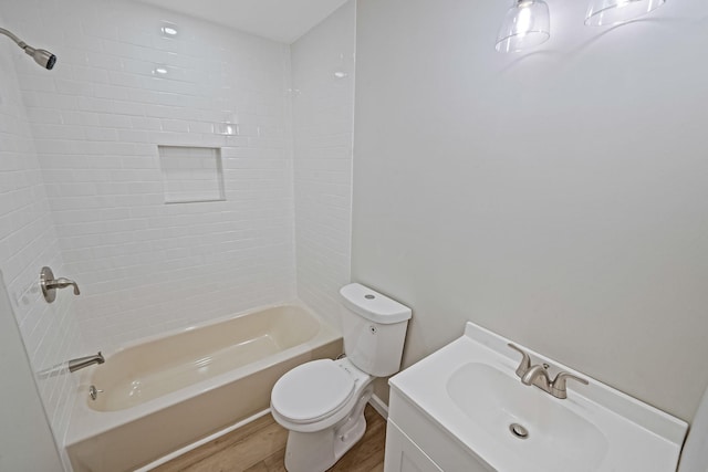 3 Auburn Ave, Bay Shore, NY 11706 - full bathroom with wood finished floors, shower / bath combination, and vanity