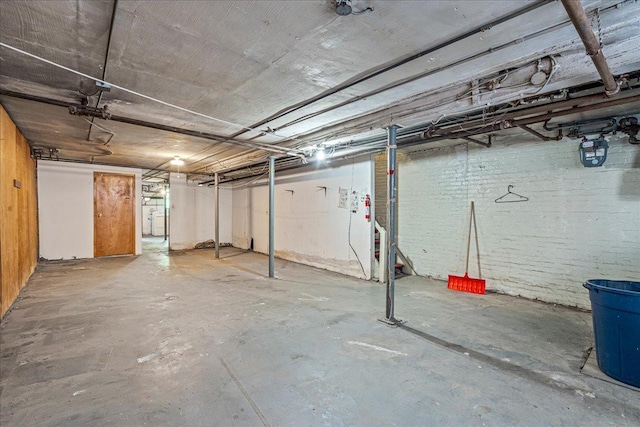 59-30 70th Ave, Ridgewood, NY 11385 - unfinished basement with gas meter