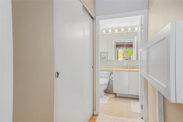 55 Oceana Dr E Unit 1B, Brooklyn, NY 11235 - bathroom with vanity and tile patterned floors