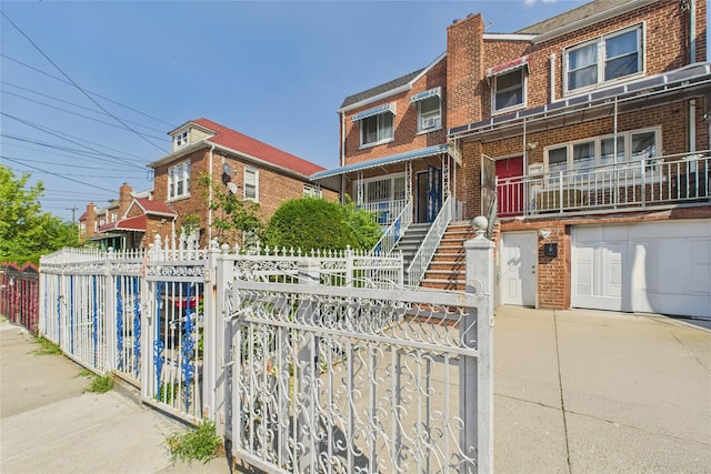 1472 Needham Ave, Bronx, NY 10469 - view of property featuring brick siding, a chimney, and covered porch