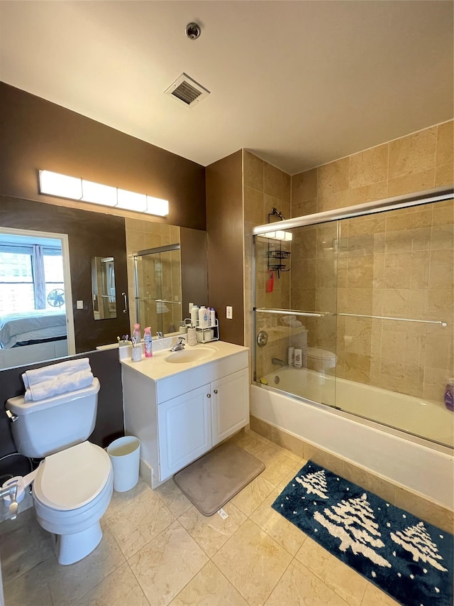 100 New Roc City Plz Unit 414, New Rochelle, NY 10801 - bathroom featuring vanity and combined bath / shower with glass door